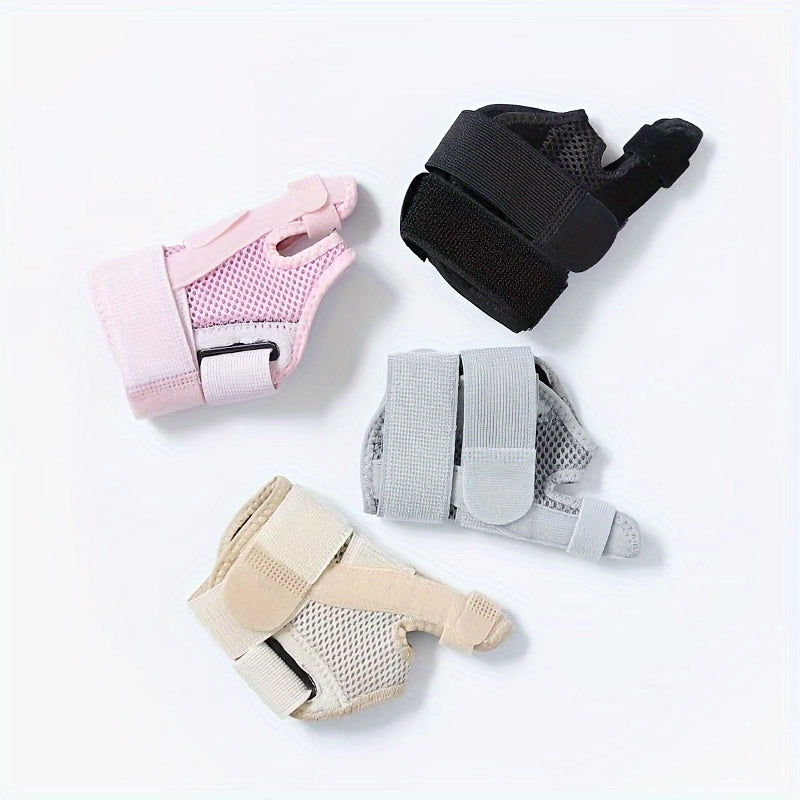 2pcs Adjustable Thumb & Wrist Support Braces - Breathable Polyester, Hook-and-loop Fastener Closure for Sports & Daily Warmth, Multiple Colors Available, Wrist Brace for Support