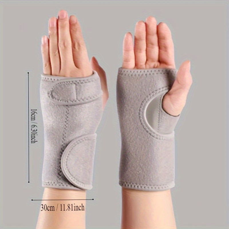 2-Pack Adjustable Wrist Support Braces With Splint, 11.8 Inch Breathable Carpal Tunnel Wrist Stabilizer