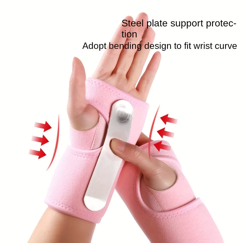 2-Pack Adjustable Wrist Support Braces With Splint, 11.8 Inch Breathable Carpal Tunnel Wrist Stabilizer