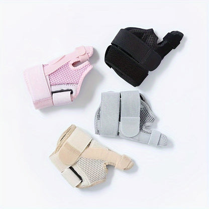 2pcs Adjustable Thumb & Wrist Support Braces - Breathable Polyester, Hook-and-loop Fastener Closure for Sports & Daily Warmth, Multiple Colors Available, Wrist Brace for Support