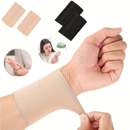 2pcs FlexiSupport Breathable Compression Wristband, Elastic Sports Wrist Support Strap, Hand Wash Only - Medium Size