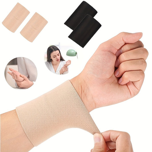 2pcs FlexiSupport Breathable Compression Wristband, Elastic Sports Wrist Support Strap, Hand Wash Only - Medium Size