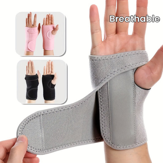2-Pack Adjustable Wrist Support Braces With Splint, 11.8 Inch Breathable Carpal Tunnel Wrist Stabilizer